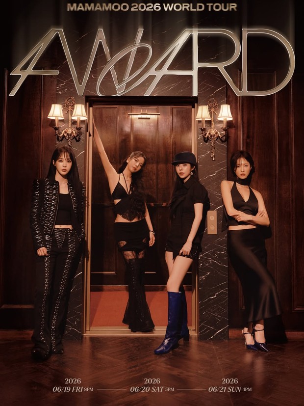 MAMAMOO melambungkan antusias publik terhadap kembalinya mereka di industri musik dengan merilis poster konser '4WARD'.