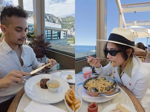 Naik Helikopter, Prilly Latuconsina dan Omara Lunch Mewah di Monaco