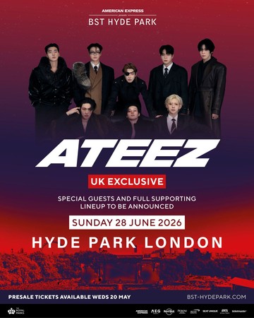 ATEEZ Jadi Headliner BST Hyde Park 2026!