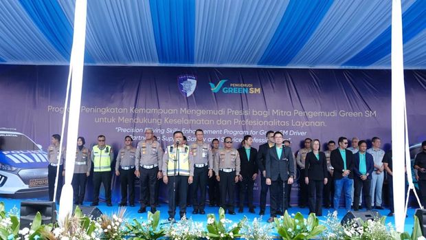 Korlantas Polri bersama PT Green SM Indonesia menggelar pelatihan sopir