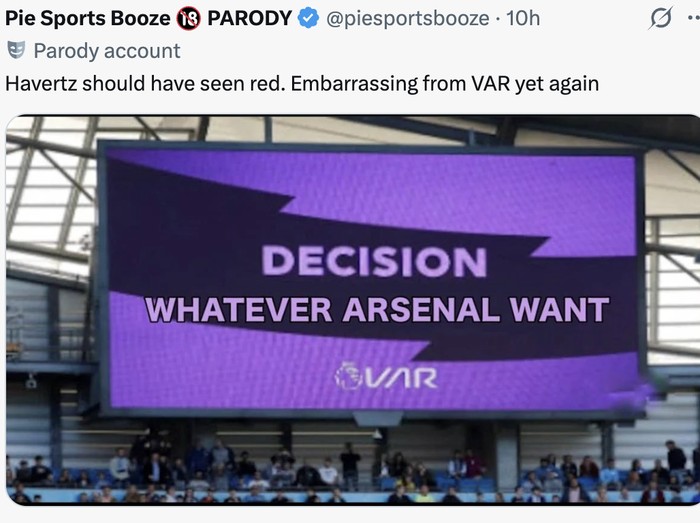 Meme Arsenal diolok-olok sebagai tim juara PGMOL.