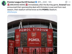 Badan yang menaungi wasit-wasit Inggris (PGMOL) tak ketinggalan dicemooh sebagai pendukung Arsenal untuk meraih titel Liga Inggris. Ya, ampun! (Foto: dok. Twitter/@PL_OOC)