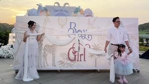 Potret Gender Reveal Selebgram Nanda Arsyinta, Digelar Meriah Undang Mahalini