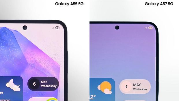 perbandingan samsung galaxy a57 vs a55