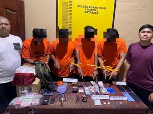 Polisi Bongkar Narkoba di Riau, Ada Ratusan Amunisi Ikut Disita
