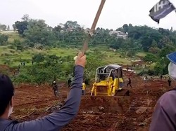 Viral Warga Hadang Alat Berat di Bogor, Diduga gegara Sengketa Lahan