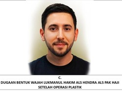 Pak Cik Pemasok Sabu ke The Doctor Diduga Oplas, Begini Sketsa Wajahnya