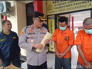 2 Residivis Pembobol Bengkel Las di Palembang Ditangkap