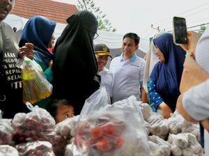 Buka Gerakan Pangan Murah di NTB, Wamendagri Sapa & Dialog dengan Warga