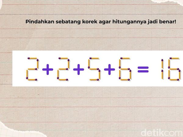 Tes Otak dan Matematika Cukup Pakai Korek Api, Belum Ada yang Bisa Jawab