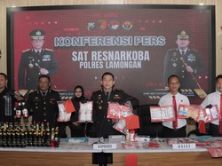 29 Kasus Narkoba di Lamongan Diungkap, 40 Tersangka Ditangkap