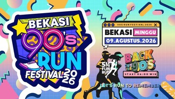 Lari 5K Sambil Nostalgia Era 90-an di Bekasi 90's Run Festival!