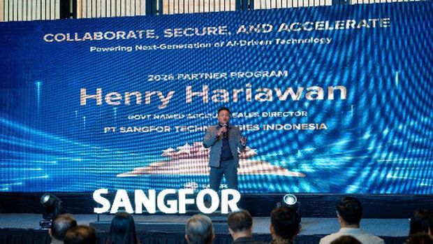 2026 Partner Policy & Incentives dari Henry Hariawan Govt Named Account Sales Director. Foto Dok: Sangfor Indonesia