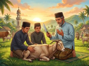 Niat dan Doa Menyembelih Hewan Kurban Arab, Latin dan Artinya