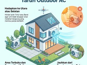 Salah Posisi Bikin Cepat Rusak, Ini Tempat yang Tepat Pasang Outdoor AC