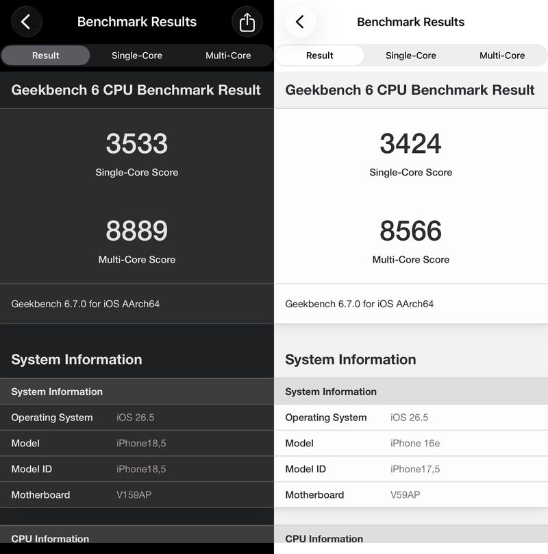 iPhone 17e vs 16e