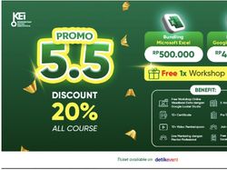 Kuasai Excel dan Google Spreadsheet Sekaligus, Harga Bundling Hemat 5.5