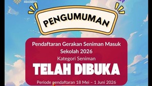 Pendaftaran Gerakan Seniman Masuk Sekolah 2026 Dibuka, Simak Jadwalnya!