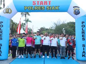 Road to Riau Bhayangkara Run, Polres Siak Gelar Fun Run 8 Kilometer