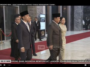Video Prabowo Tiba di DPR RI Disambut Gibran-Pimpinan DPR