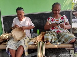 Perajin Besek Bambu di Bantul Banjir Pesanan Jelang Iduladha