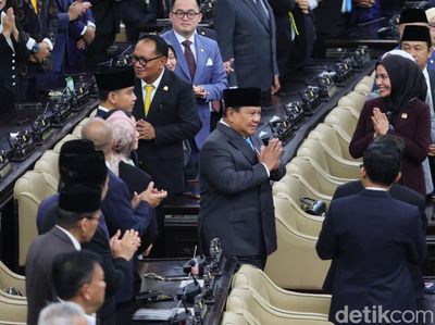 Momen Prabowo Hadiri Rapat Paripurna DPR
