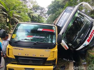 Bus ke Kampung Rambutan Kecelakaan di Cianjur, 20 Penumpang Luka