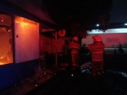 Pos Jaga Satpas SIM Daan Mogot Kebakaran