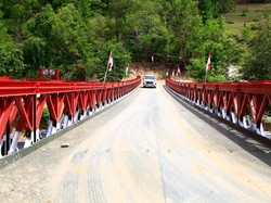 5 Desa di Aceh Tengah Kembali Terhubung Usai Jembatan Bailey Berdiri