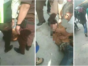 Maling Motor Bersenjata Tajam di Bandar Lampung Babak Belur Diamuk Massa
