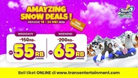 Tiket Trans Snow World Surabaya Cuma 50 Ribuan dengan Promo Amayzing Deals