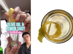 Viral Tren Minuman Olive Oil Lemon Shot, Benar Bikin Kurus Instan?