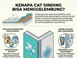 7 Penyebab Cat Dinding Menggelembung, Nomor 2 Jangan Diabaikan!