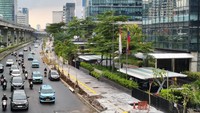 Trotoar di Jl Rasuna Said Mulai Tertata Rapi, Kini Lebih Lebar