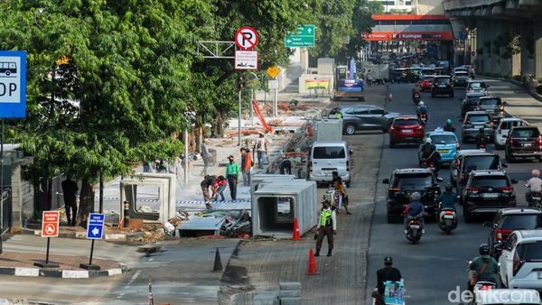 Revitalisasi Trotoar HR Rasuna Said Dikebut Jelang HUT ke-499 Jakarta