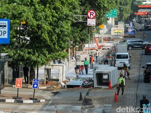 Revitalisasi Trotoar HR Rasuna Said Dikebut Jelang HUT ke-499 Jakarta
