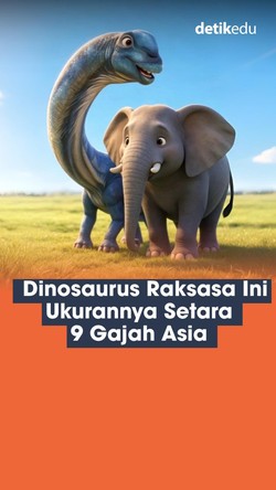 Video: Dinosaurus Raksasa Ini Ukurannya Setara 9 Gajah Asia