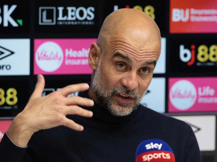 Soccer Football - Premier League - AFC Bournemouth v Manchester City - Vitality Stadium, Bournemouth, Britain - May 19, 2026 Manchester City manager Pep Guardiola during a press conference after the match Action Images via Reuters/Paul Childs EDITORI