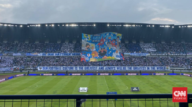 Suasana Stadion GBLA saat laga Persib Bandung vs Persijap Jepara pada pekan ke-34 Super League
