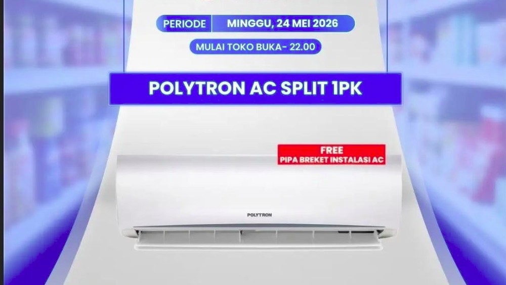 Promo Spesial Transmart: Beli AC 1 PK, Potongan Harga Rp 1,6 Juta