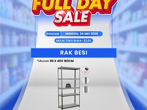 Rak Besi Rp 800 Ribuan di Transmart Full Day Sale!
