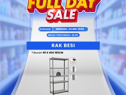 Rak Besi Rp 800 Ribuan di Transmart Full Day Sale!