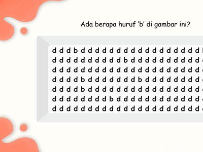 Uji Fokus dan Konsentrasi, Tak Banyak yang Bisa Jawab Tepat Tanpa Tunjuk-tunjuk