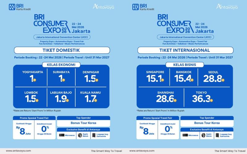 BRI Consumer Expo 2026 Banjir Promo Liburan, Tour Jepang Mulai Rp 19 Jutaan!