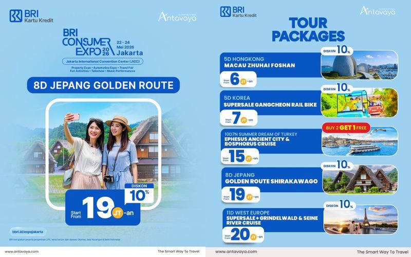 BRI Consumer Expo 2026 Banjir Promo Liburan, Tour Jepang Mulai Rp 19 Jutaan!