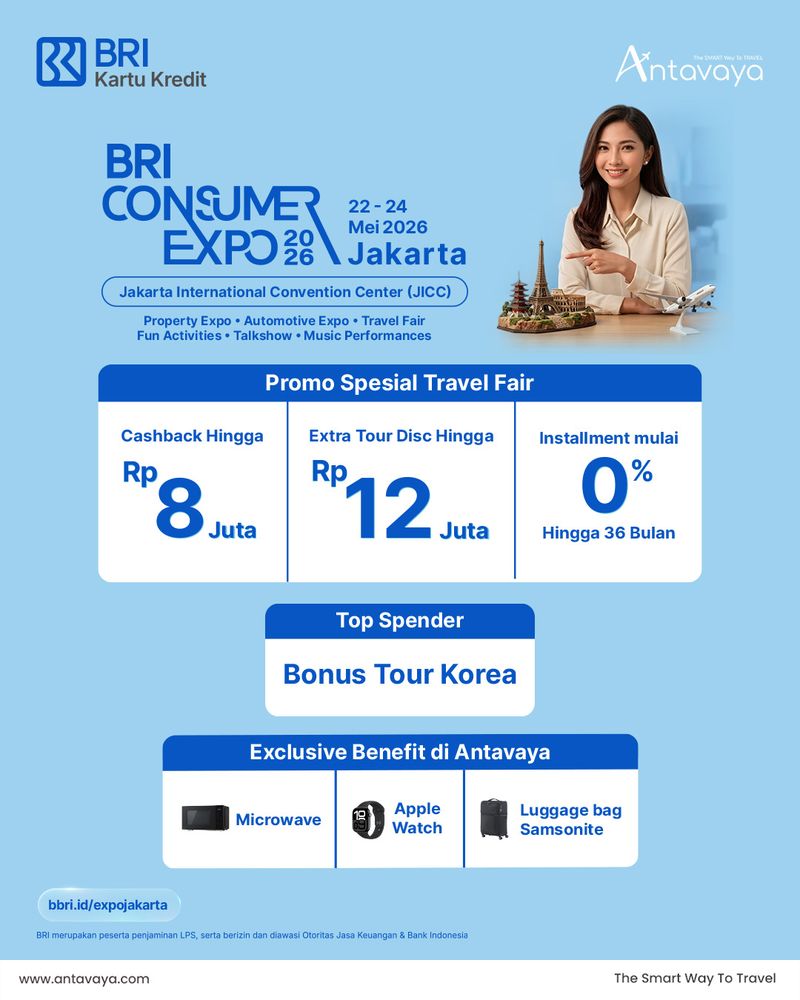 BRI Consumer Expo 2026 Banjir Promo Liburan, Tour Jepang Mulai Rp 19 Jutaan!