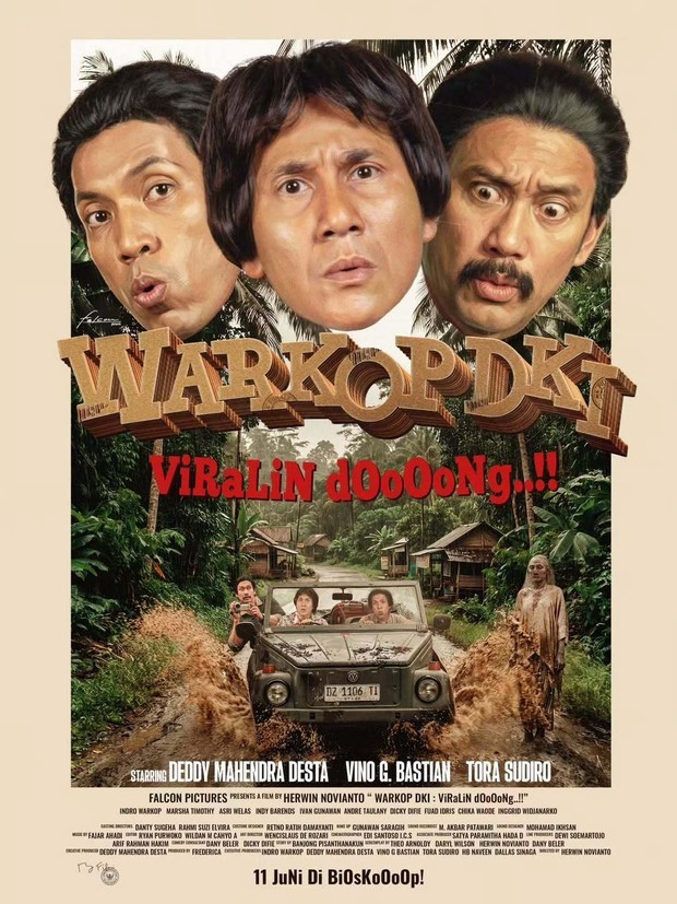 Film bioskop terbaru Warkop DKI Viralin Doooong..!! (2026)/ Foto: Falcon Pictures Film bioskop terbaru Warkop DKI Viralin Doooong..!! (2026)/ Foto: Falcon Pictures