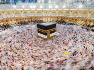 Lautan Jamaah Mengitari Kabah Jelang Dimulainya Ibadah Haji