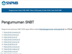 Cek Pengumuman SNBT 2026 di pengumuman-snbt.snpmb.id dan 45 Link Mirror Ini!