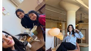 Momen Ririn Ekawati Kulineran di AS, Mampir ke Kafe Korea-Amerika Hits